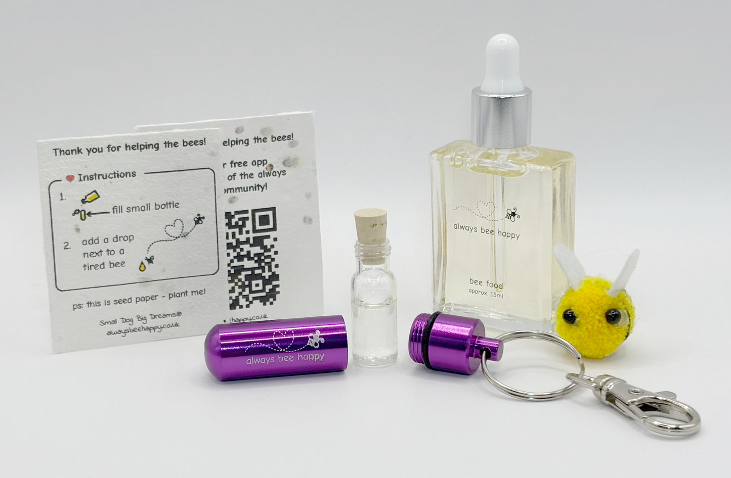 Christmas Themed Bee Revival Kit Gift Bag