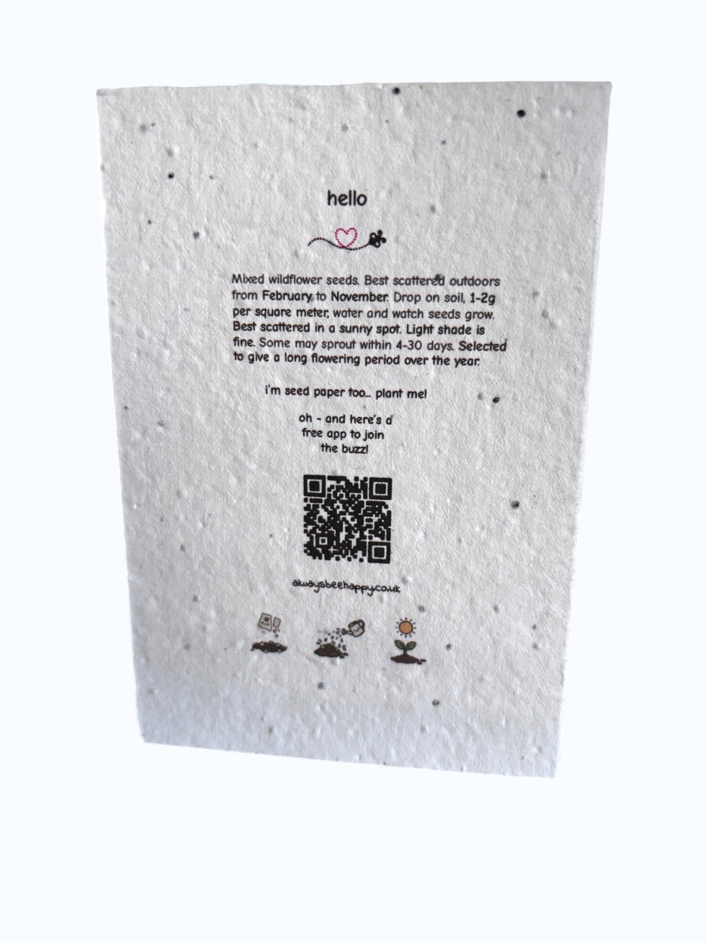 3D Hot Air Balloon Birthday Card | Watercolour Greeting with Plantable Seeds (Glass Vial)